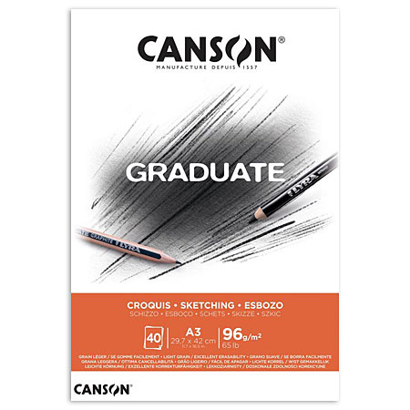 Canson Graduate - bloc croquis - 40 feuilles 96g/m²