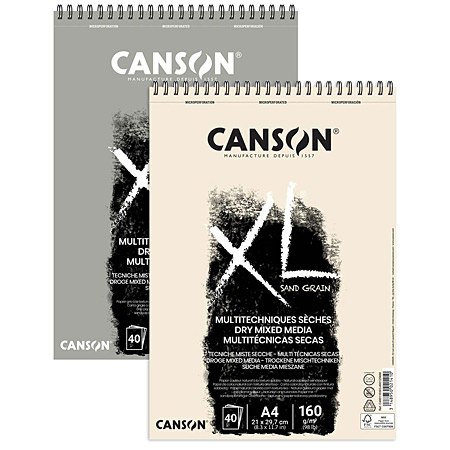 Canson XL Sand Grain - tekenblok met spiraal - 40 vellen 160gr/m²