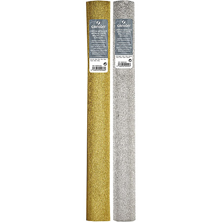 Canson Crepe paper - metallic colours - roll 0,5x2,5m - 80g/m²
