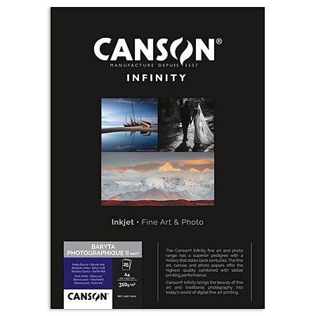 Canson Infinity Baryta Photographique II Matt - mat fotopapier - 310gr/m²