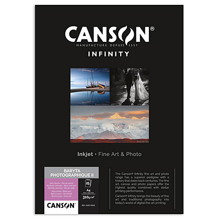 Canson Infinity Baryta Photographique II - papier photo satiné - 310g/m²