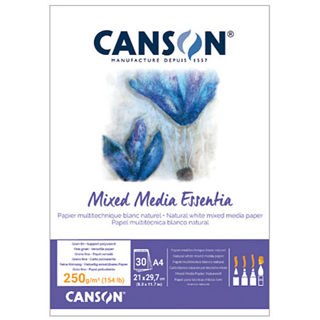 Canson Mixed Media Essentia - mixed media blok - 30 vellen 250gr/m²
