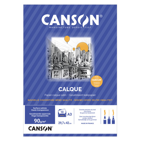 Canson Glad calqueerpapier - mapje 90/95gr/m² vellen