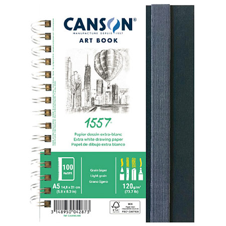 Canson Manga Sketchbook 8.5x11\" 200gsm 40 Sheets Hardback Comic