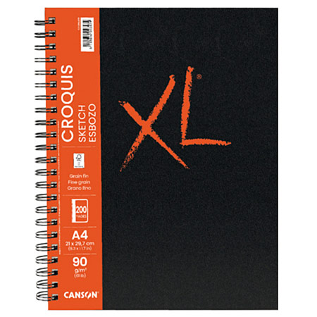 Canson XL Book - album croquis spiralé - 100 feuilles 90g/m²