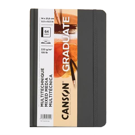 Canson Graduate Mixed Media Natural - book - 32 natural sheets 220g/m² - 14x21.6cm
