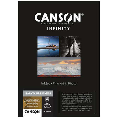 Canson Infinity Baryta Prestige II - glanzend fotopapier - 340gr/m²
