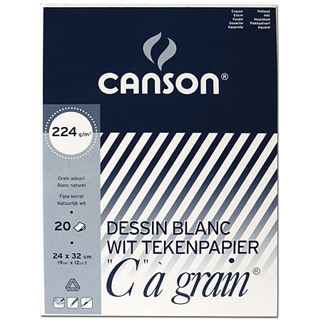 Canson C à Grain - bloc dessin 20 feuilles - Schleiper - e-shop express