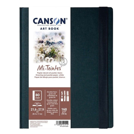 Canson Art book Mi-Teintes - sewn drawing book - hardcover - 40 sheets 160g/m² - white