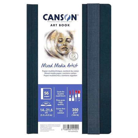 Canson Art book Mixed Media - sewn drawing album - hardcover - 28 sheets 300g/m² - natural white