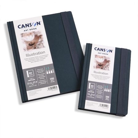 Canson Art book Illustration - drawing book - hard cover - 40 sheets 200g/m² - smooth grain