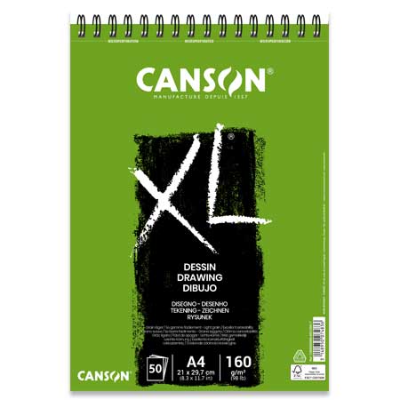 Canson XL Dessin - tekenblok met spiraal - vellen 160gr/m²