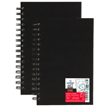 Canson Artbook One - carnet de croquis spiralé - couverture rigide - 80 feuilles 100g/m²