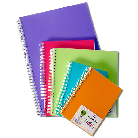 Canson Notes - wirebound sketchbook - transluscent plastic cover - 50 sheets 120g/m²