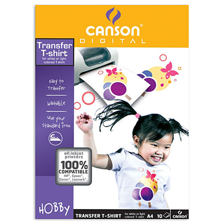 Canson Digital - Hobby - T-Shirt transfer for light textile - 10 sheets A4