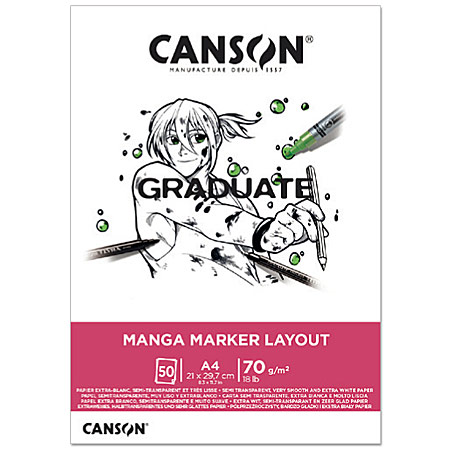 Canson Graduate Manga Marker Mayout - bloc marqueurs - 50 feuilles 70g/m²