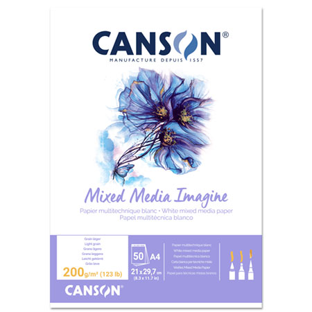 Canson Imagine - mixed media blok - vellen 200gr/m²