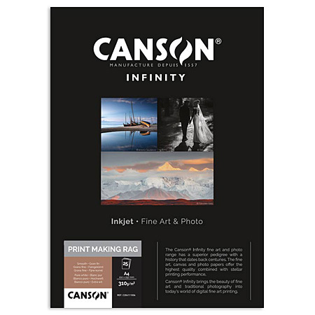 Canson Infinity Printmaking Rag - papier d'impression digitale - 100% coton - 310g/m²