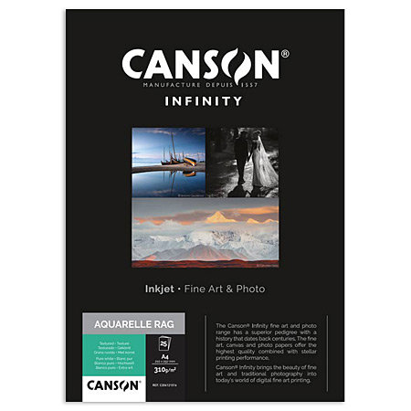 Canson Infinity Aquarelle Rag - papier d'impression digitale - 100% coton