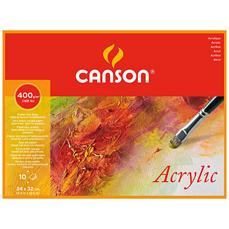 Canson Montval - Acrylic pad 10 sheets 400g/m²