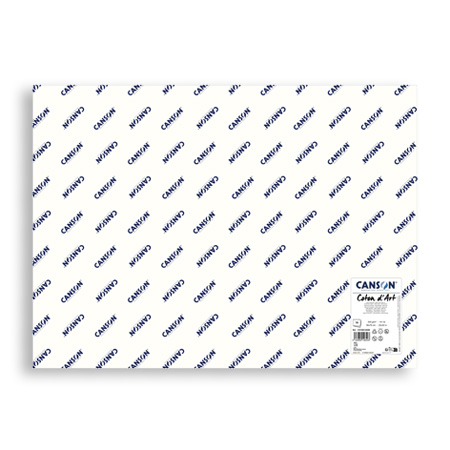 Canson Coton d'Art - papier aquarelle - feuille 100% coton - 56x76cm - 300g/m² - 4 bords droits - grain fin
