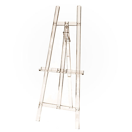 Cappelletto Display lyre easel - transparent plexiglass - canvas up to 175cm