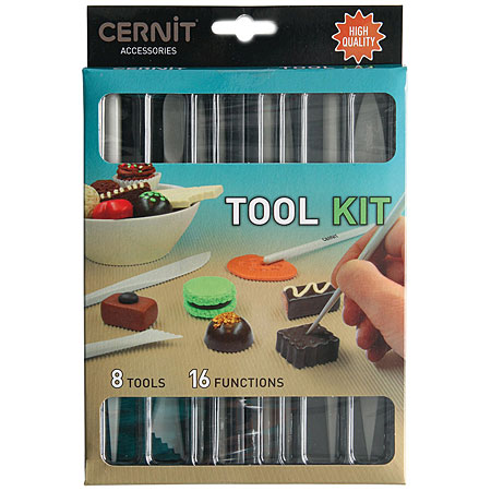 Cernit Accessories - set of 8 modelling tools
