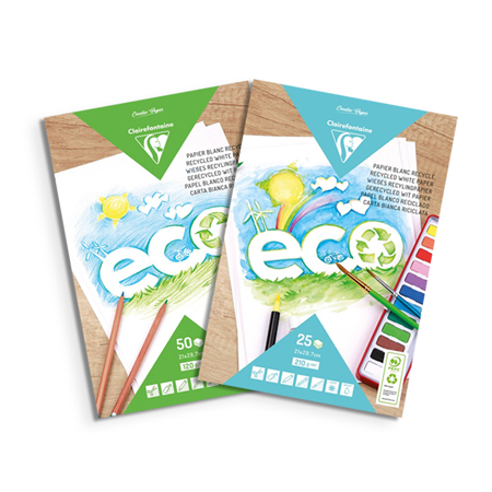 Clairefontaine Papier Recyclé - Bloc de papier blanc