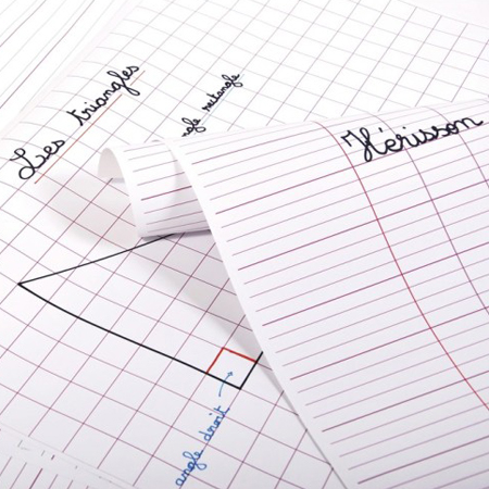 Clairefontaine Papier affiche - 25 feuilles avec réglure - 60x80cm - 90g/m²