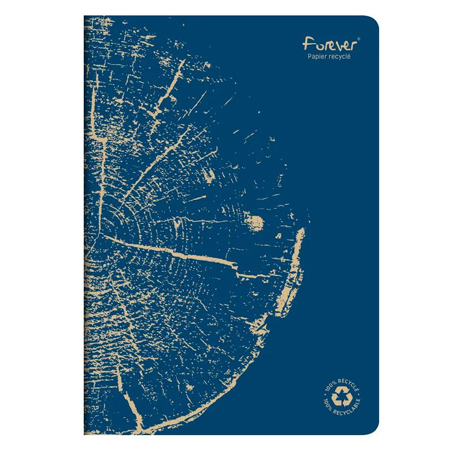 Clairefontaine Forever - cahier piqué 100% recyclé - 96 pages - ligné