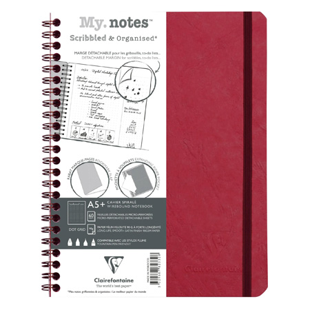 Clairefontaine Age Bag My notes - cahier spiralé - 120 pages - dots