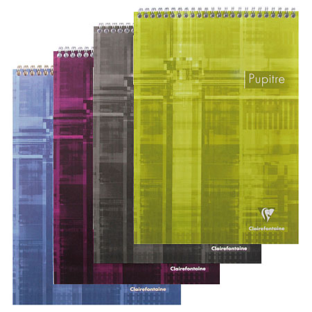 Clairefontaine Pupitre - wirebound notepad - pressboard cover - 160 pages - A4 - square (5x5)