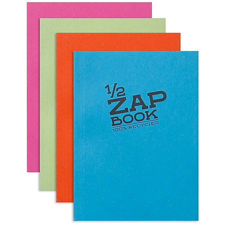 Clairefontaine 1/2 Zap Book - carnet de croquis - couverture souple - 80 feuilles 80g/m²
