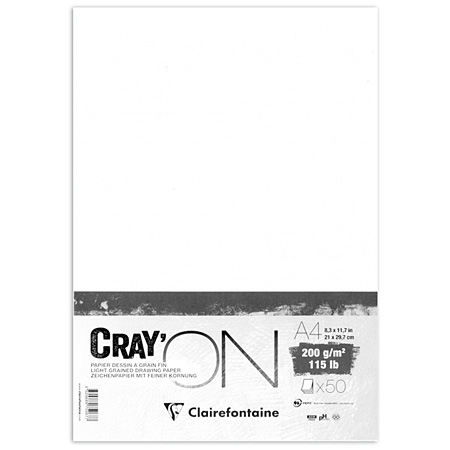 Clairefontaine Cray'On - drawing paper - pack of 200g/m² sheets