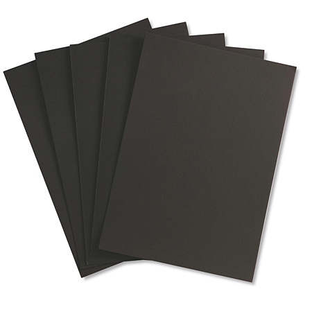 Clairefontaine Fontaine - papier aquarelle - feuille noire 100% coton - 300g/m² - grain fin