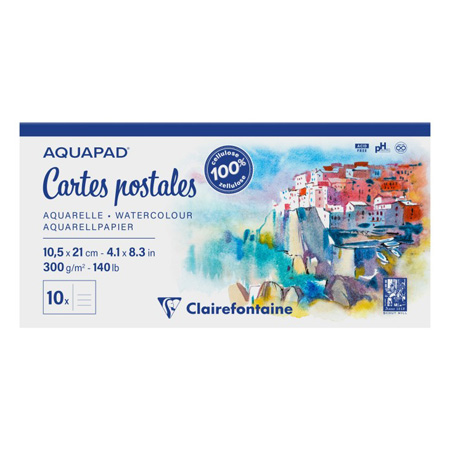 Clairefontaine Aquapad PostKaarten - aquarelblok - 300g/m²