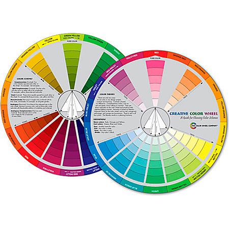 Color Wheel Company Creative Color Wheel - cercle chromatique en anglais - diamètre 23,5cm - guide des combinaisons harmonieuses