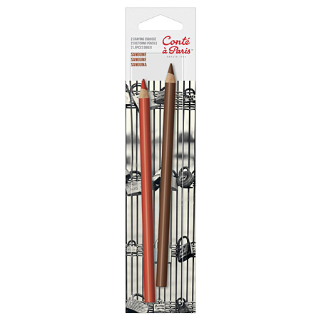 Conté A Paris 2 assorted sketching pencils (sanguine/sepia)