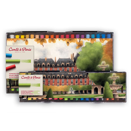 Conte A Paris Etui en plastique - assortiment de pastels tendres