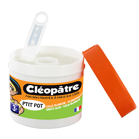 Cléopâtre Le P'tit Pot - colle blanche pour papier & carton