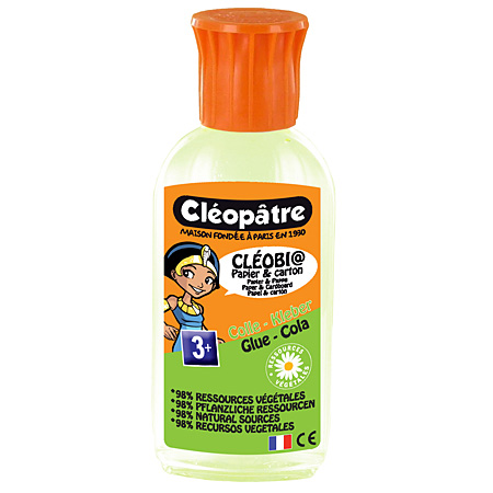 Cléopâtre Cléobio - colle pour papier & carton - flacon 55g
