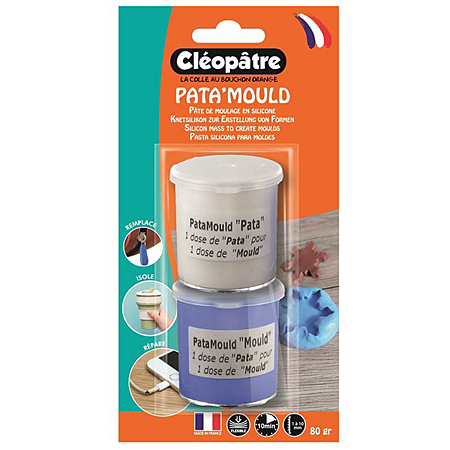 Cléopâtre Pata'Mould - silicon mass to create moulds - two-component - 2x40g