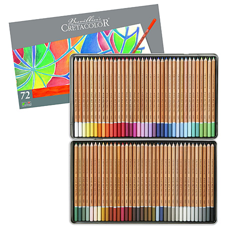 Cretacolor Fine Art Pastel - metal case - assorted pastel pencils
