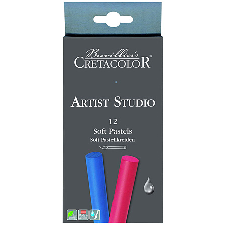 Cretacolor Artist Studio - kartonnen etui - assortiment van 12 zachte pastels