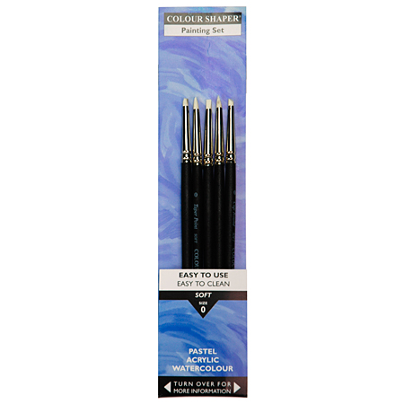 Colour Shaper - 5 assorted painting tools - soft tip