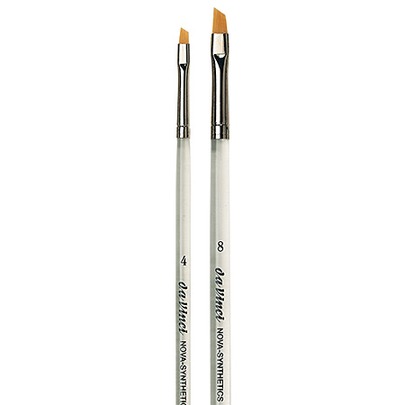 Da Vinci Nova - brush series 13730 - golden synthetic - angular - short handle