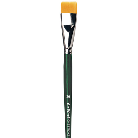 Da Vinci Nova One Stroke - brush serie 1374 - golden synthetic - flat - short handle
