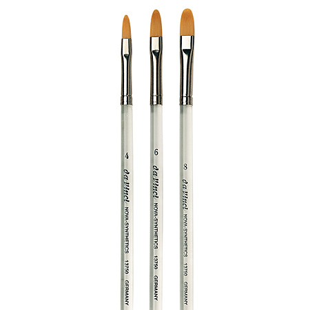 Da Vinci Nova - brush series 13750 - golden synthetic - filbert - short handle