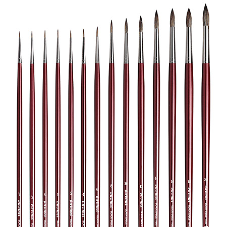 Da Vinci Brush series 1640 - black sable - round - long handle