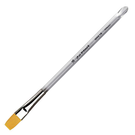 Da Vinci Nova - brush series 18 - golden synthetic - flat - short handle
